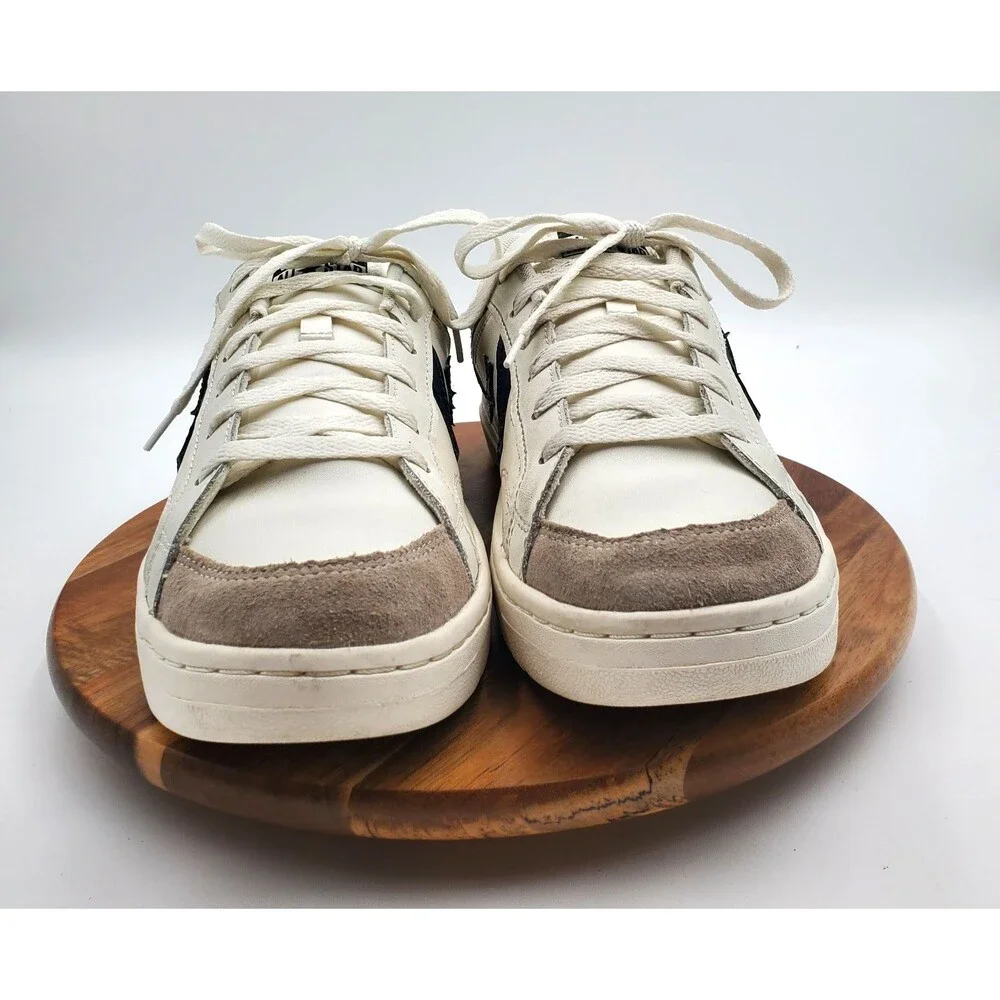 Converse Pro Blaze Classic Ox Leather White Navy Shoes Men's 9.5 A10124C